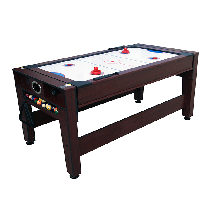 Mako Mania 6ft Pool and Air Hockey Table Mahogany - Image 6