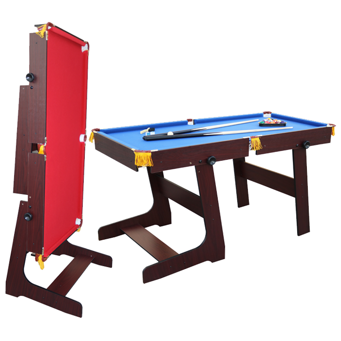 Tylt Excalibur 5ft Folding Pool Table Mahogany