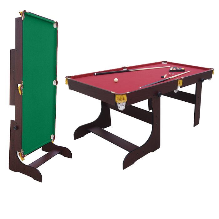 Tylt Excalibur 5ft Folding Pool Table Mahogany - Image 5