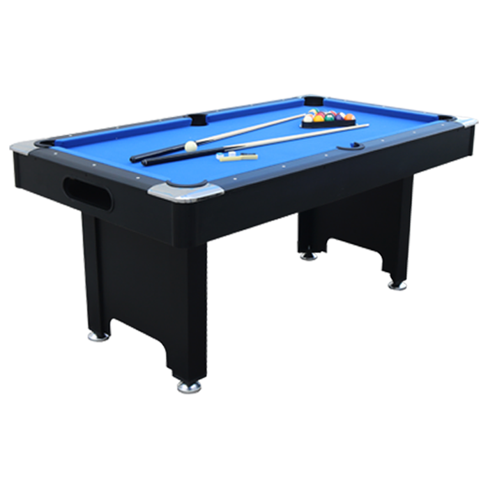 Mako Bite 6ft Pool Table With Ball Return Black - Image 7