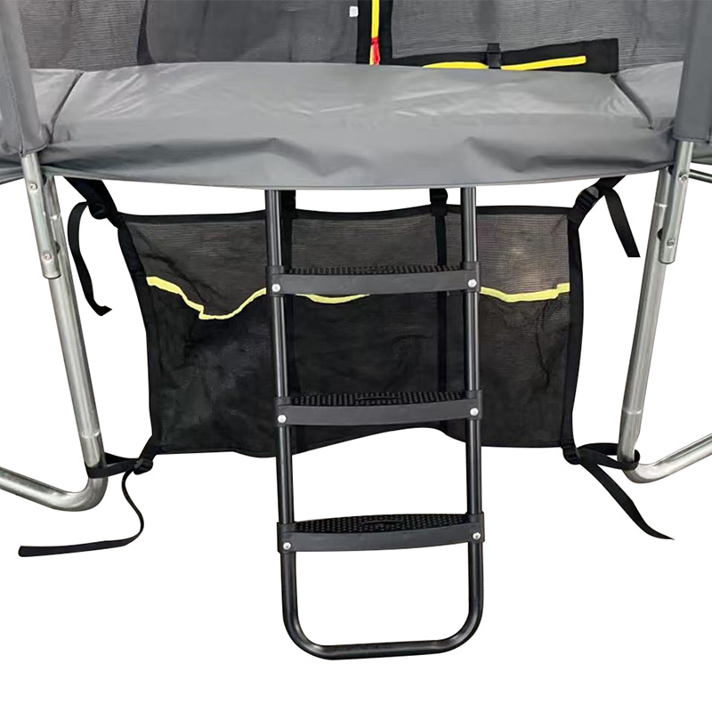Mako Max 9x14ft Rectangular Trampoline with Safety Enclosure Grey – Free Ladder & Shoe Tidy - Image 4
