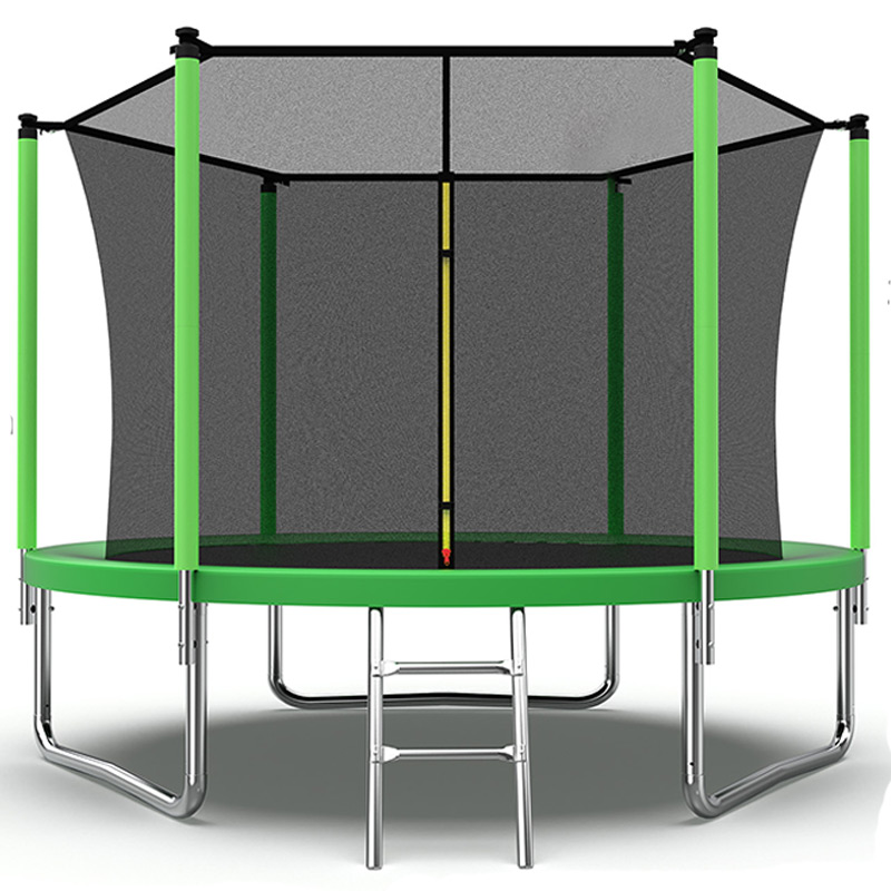 Mako 8ft Trampoline with Safety Enclosure and Ladder - Image 2