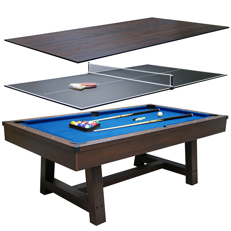Mako Deluxe 7ft Pool Table with Dinning Top and Table Tennis - Image 7