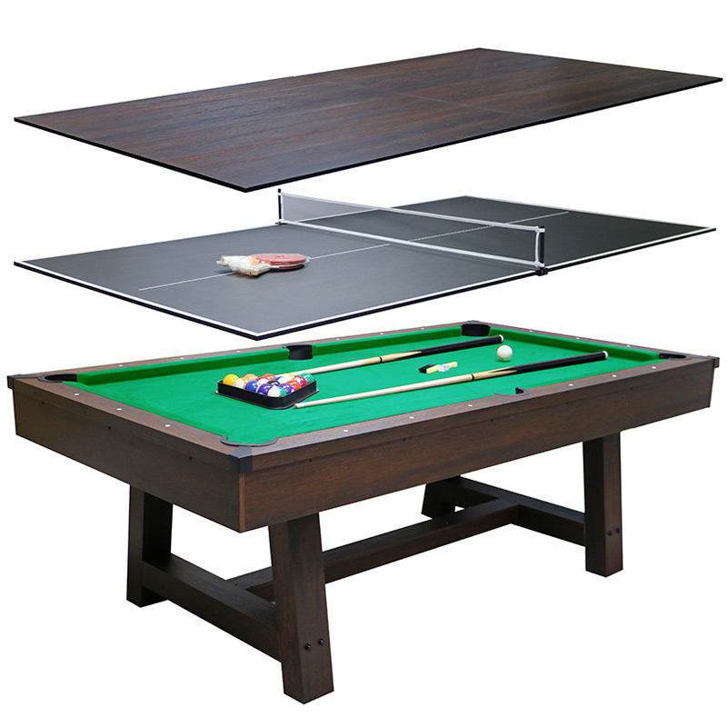 Mako Deluxe 7ft Pool Table with Dinning Top and Table Tennis - Image 6