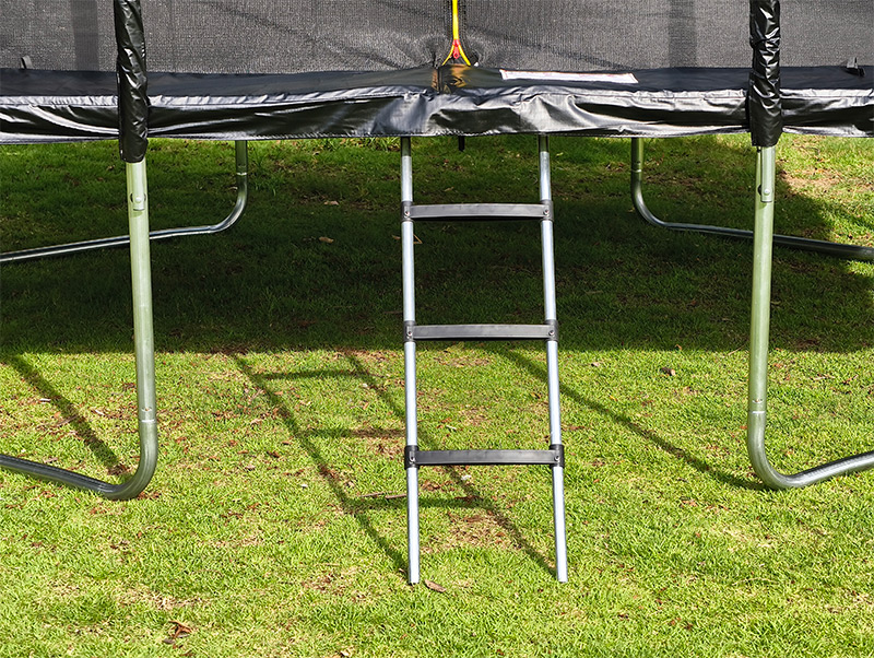 Mako Air 7x 9ft Rectangular Trampoline with Safety Enclosure Black FREE Ladder & Basketball Game - Image 8