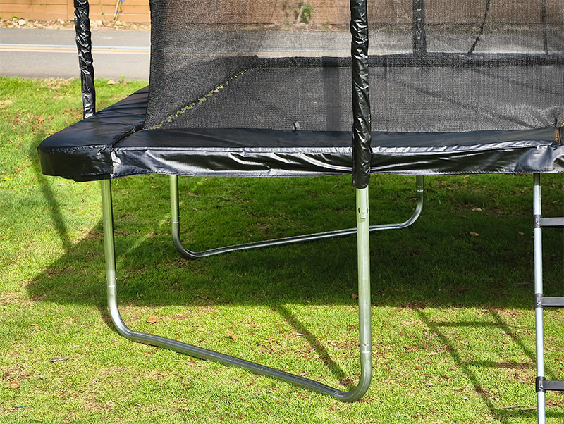 Mako Air 7x 9ft Rectangular Trampoline with Safety Enclosure Black FREE Ladder & Basketball Game - Image 7