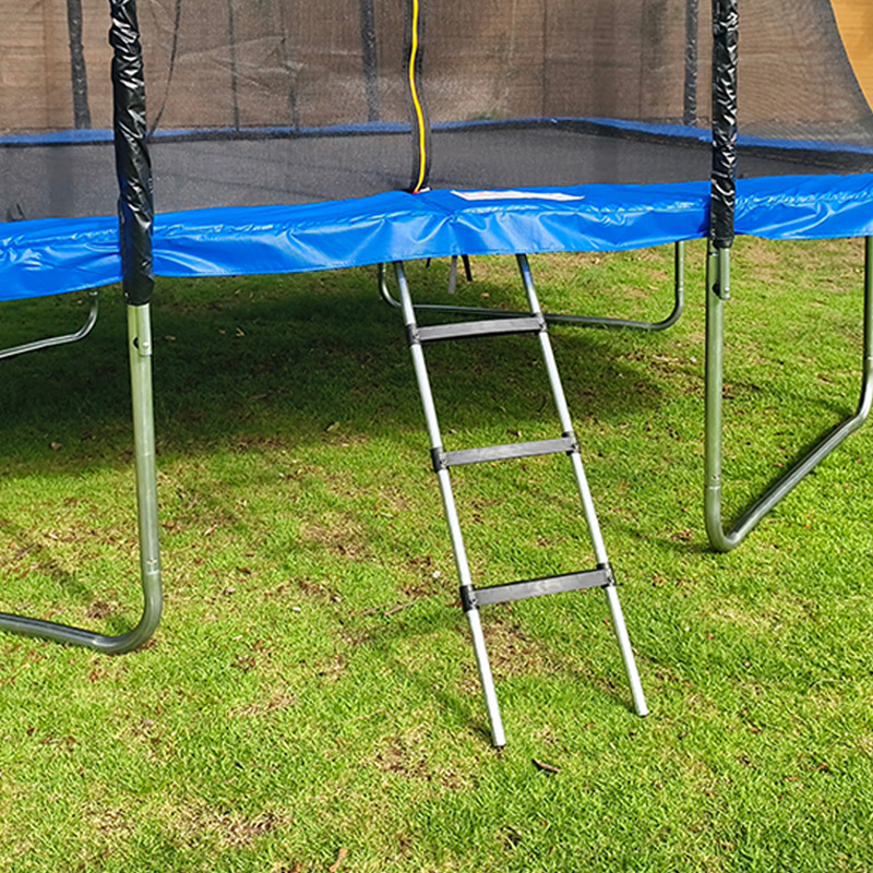 Mako Air 7x 9ft Rectangular Trampoline with Safety Enclosure Blue FREE Ladder & Basketball Game - Image 11