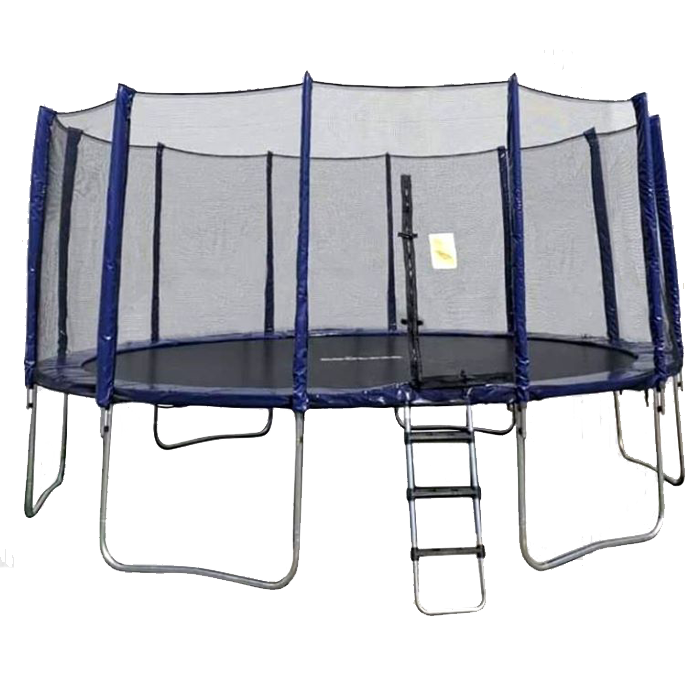Maxo Boulder 16ft Round Trampoline with Enclosure