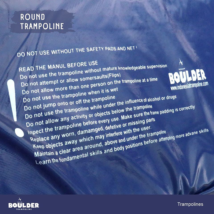 Maxo Boulder 16ft Round Trampoline with Enclosure - Image 5