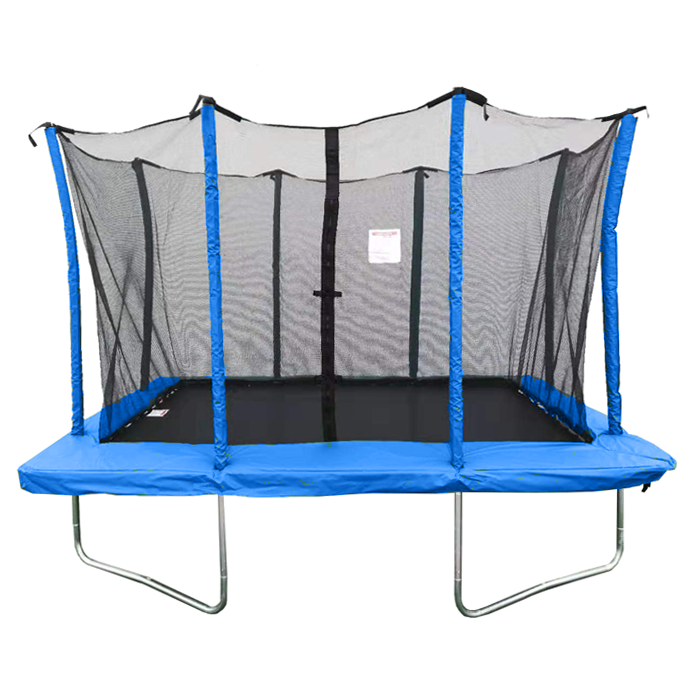 Mako Classic Blue 8x 12ft Rectangular Trampoline & Safety Enclosure