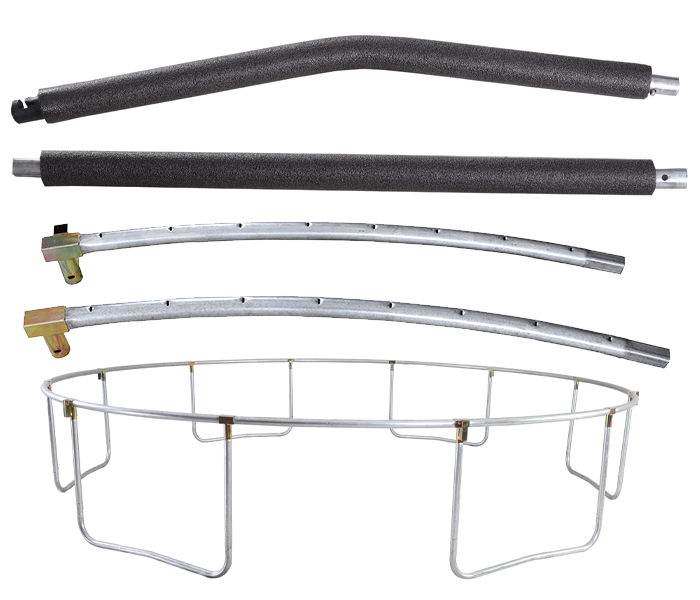 Mako Jump 14ft Trampoline with Enclosure and Basketball Hoop - Image 4