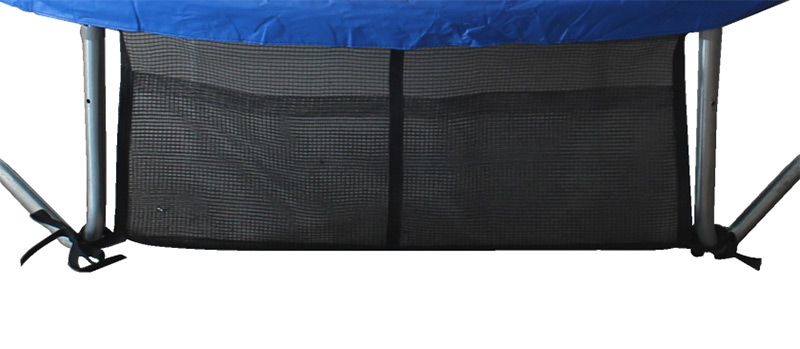 Mako Amigo 8ft Trampoline with Enclosure and Basketball Free Shoe Tidy & Ladder – Blue - Image 7