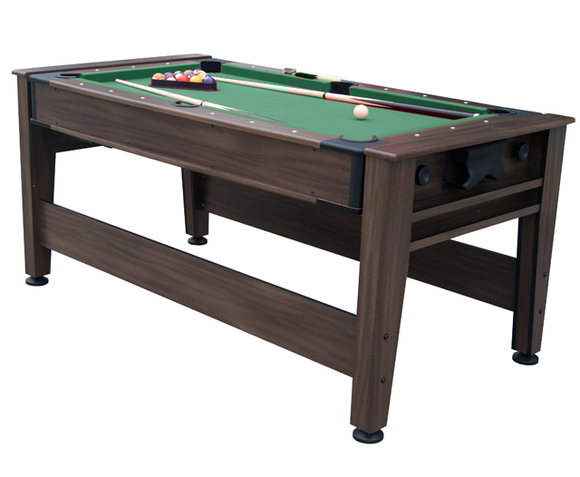 Mako Mania 6ft Pool and Air Hockey Table Mahogany - Image 2