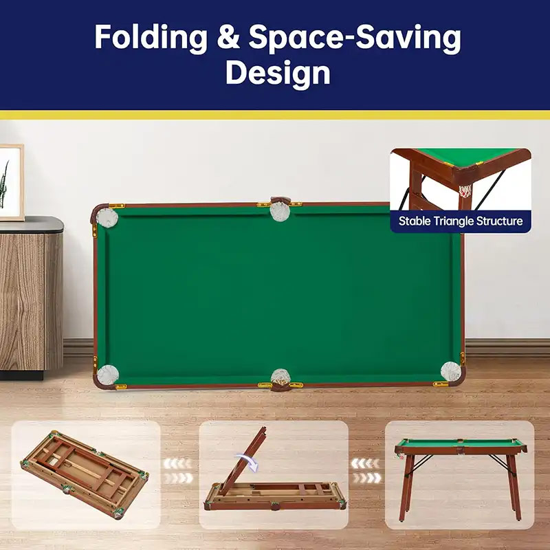 Mako 4ft Pool Table with Folding Legs - Image 4