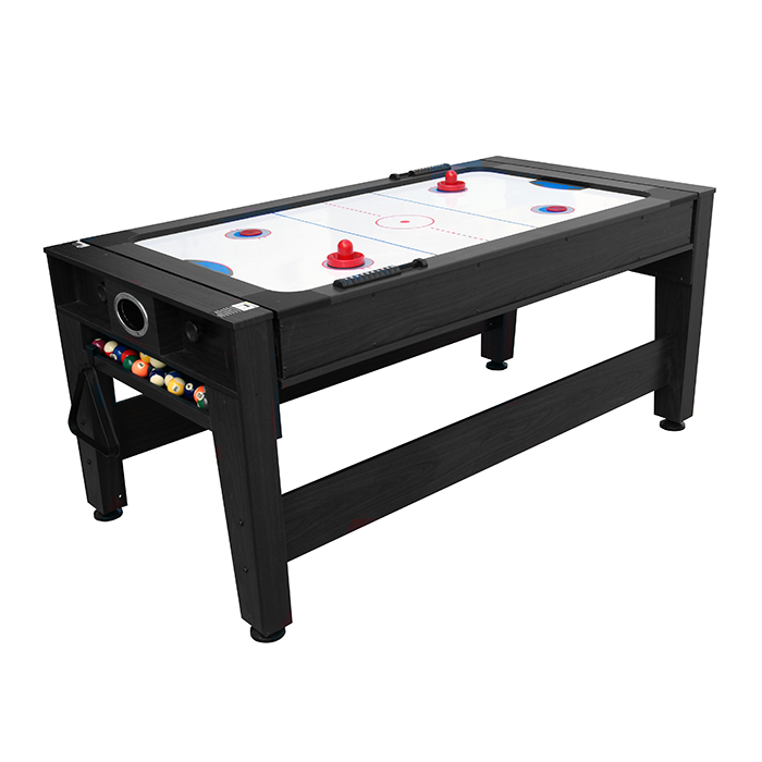 Mako Mania 6ft Pool & Air Hockey Table Black - Image 3