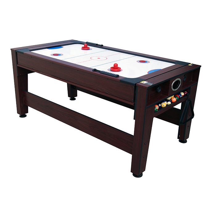 Mako Mania 6ft Pool and Air Hockey Table Mahogany - Image 5