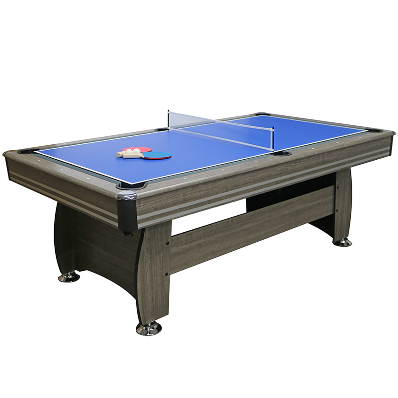 Mako 7ft Play Time 3 in 1 Games Table with Wood Grain Veneer Finish - Image 4