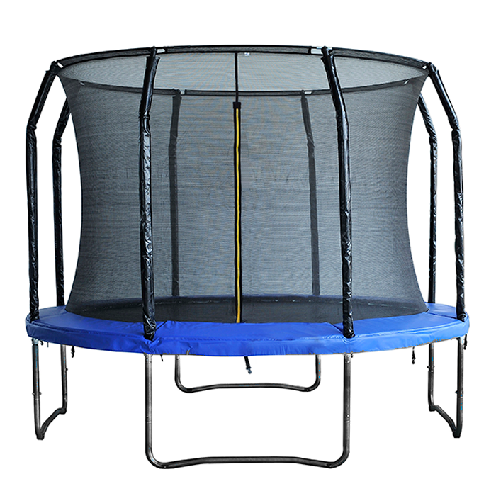 Maxo Max10ft Powder Coated Trampoline with Enclosure Blue
