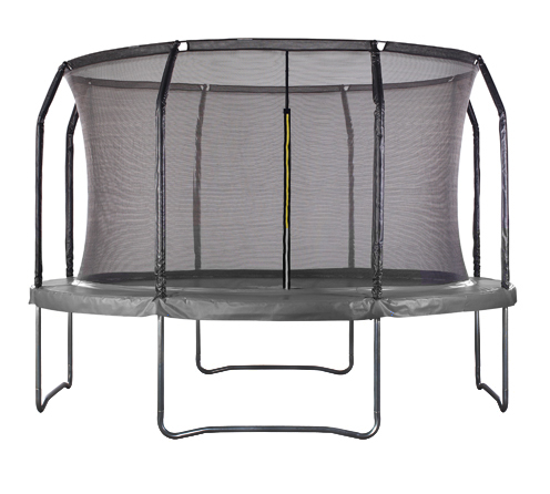 Maxo Max 14ft Powder Coated Trampoline with Enclosure Black