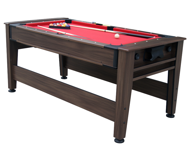 Mako Mania 6ft Pool and Air Hockey Table Mahogany - Image 3