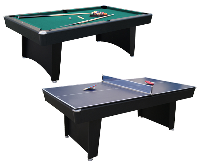 Mako Frenzy 7ft Pool & Table Tennis Table Black