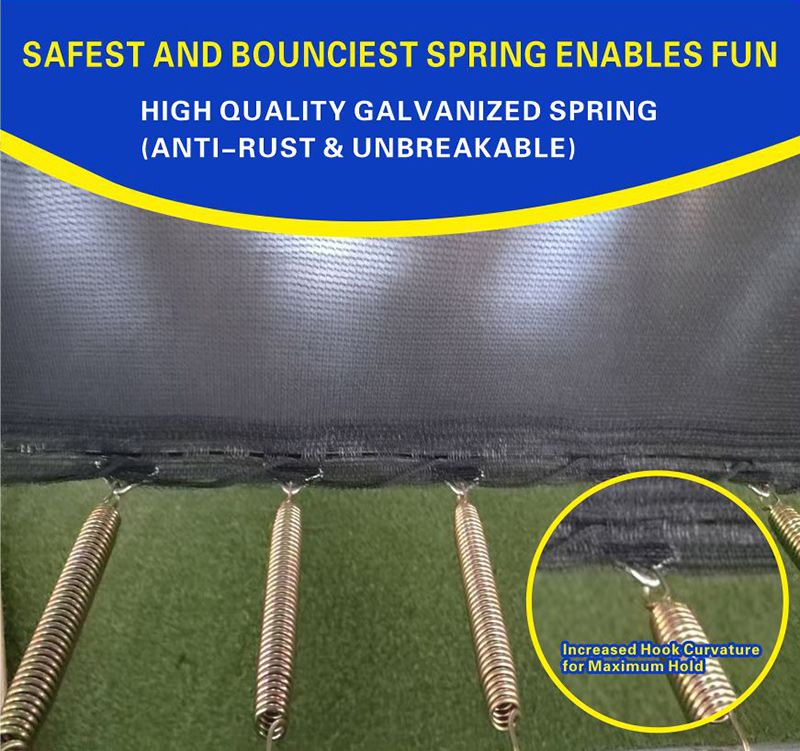 10x17ft Rectangular Trampoline with Safety Enclosure Grey - Free Ladder Shoe Tidy Anchor Kit Basketball
