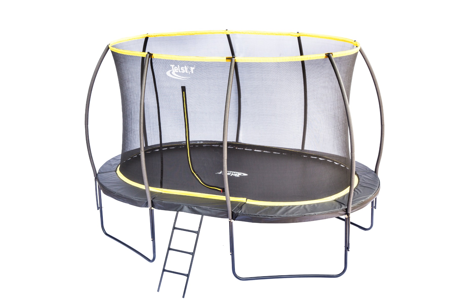 Mako Air Orbit 9x13ft Oval Trampoline With Safety Enclosure Free Ladder Cover & Anchor Kit - Image 13